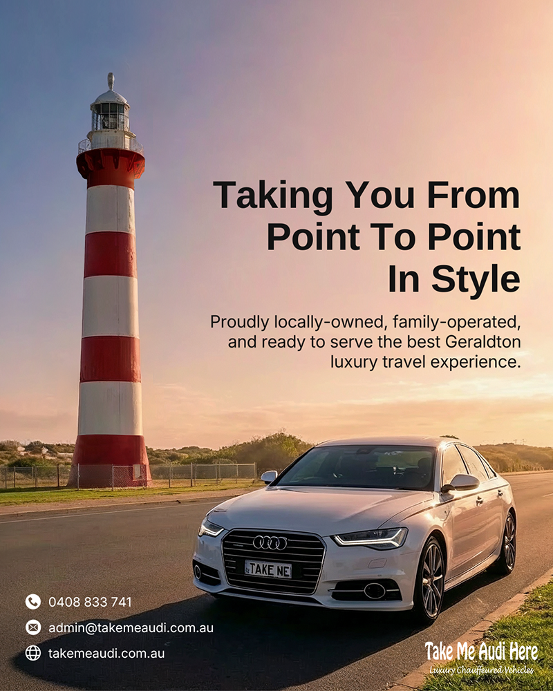 Promotional content created for Take Me Audi Here by Hyperlane Digital, Digital Agency Geraldton